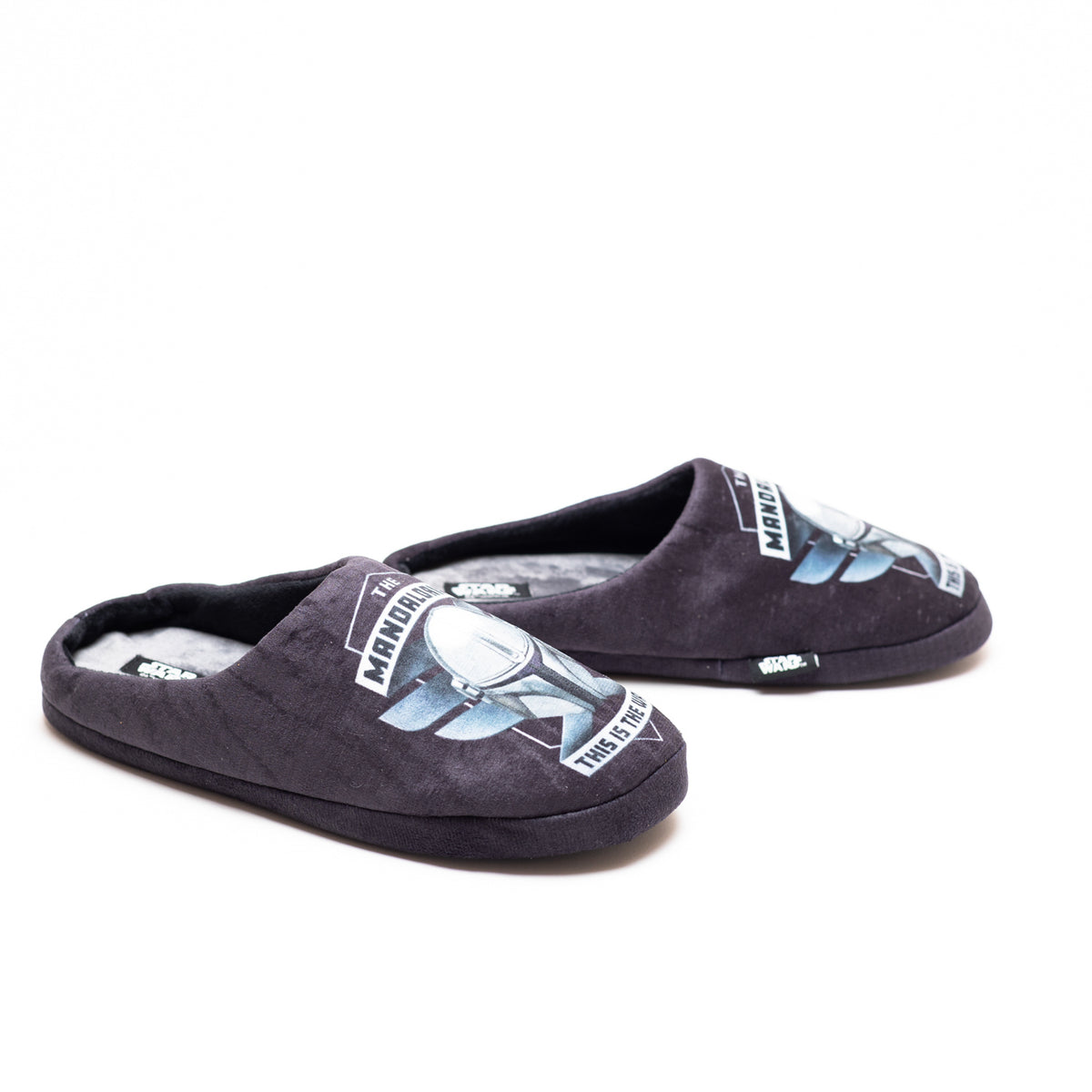 Pantufla Hombre Mandalorian Star-Wars Negro