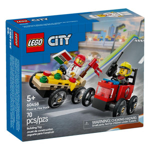 LEGO Pizza Vs Camión De Bomberos