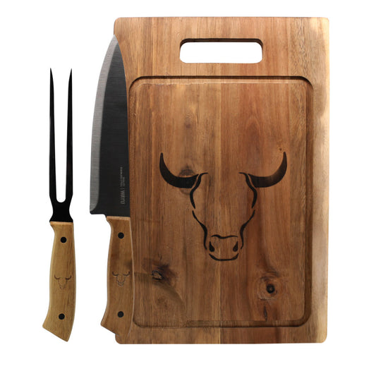 Set Tabla Cuchillo Tenedor Prm Wayu