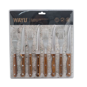 Set Cuchillos Y Tenedores Prm 8 Pcs Wayu