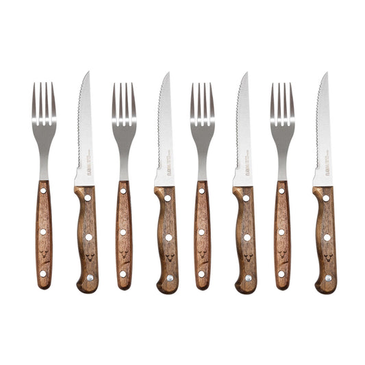 Set Cuchillos Y Tenedores Prm 8 Pcs Wayu