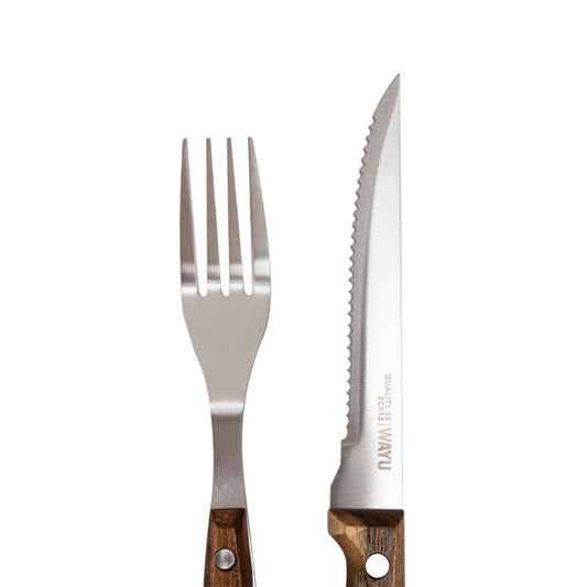 Set Cuchillos Y Tenedores Prm 8 Pcs Wayu