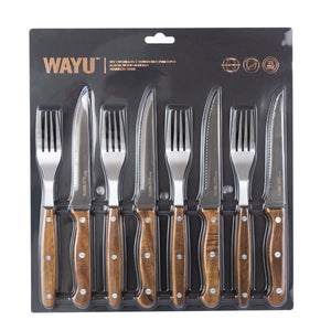 Set Cuchillos Y Tenedores Prm 8 Pcs Wayu