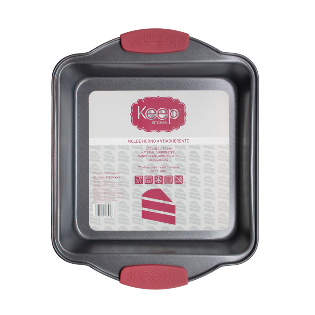 Molde Horno Cuadrado Antiadherente Keep