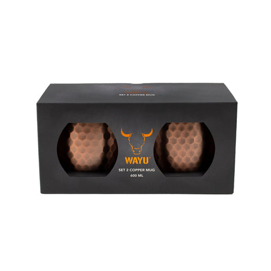 Copper Set 2 Mug 600ML Wayu