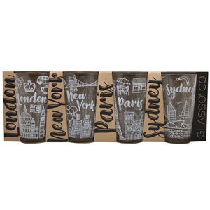 Set 4 Vasos City Collection Glasso