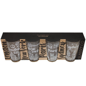 Set 4 Vasos City Collection Glasso
