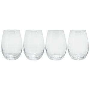 Set 4 Vasos Redondos Vidrio Wayu