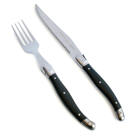 Set Cubiertos 8pcs Black Wayu