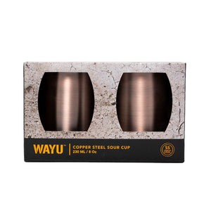 Set 2 Vasos Aperitivo Copper Line Wayu