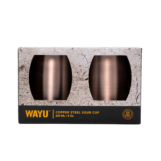 Set 2 Vasos Aperitivo Copper Line Wayu