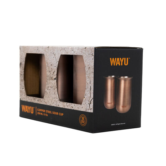 Set 2 Vasos Aperitivo Copper Line Wayu