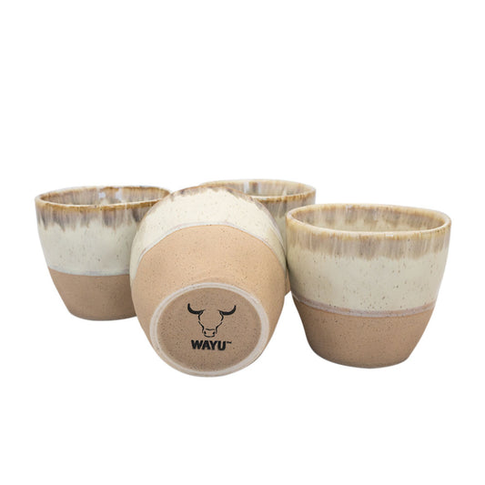 Set 4 Vasos Ceramica Wayu