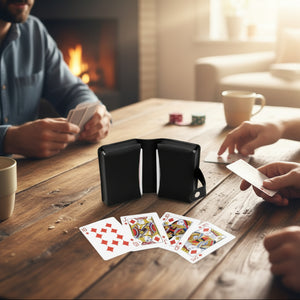 Juego De Naipes Estuche Cuero Vegano Way