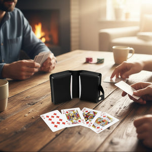 Juego De Naipes Estuche Cuero Vegano Way