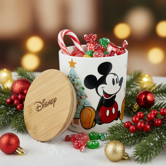 Contenedor Cerámica 900 ml Navidad Disney Classic