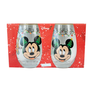 Set 2 Vasos Redondos 550ml Navidad Disney Classic
