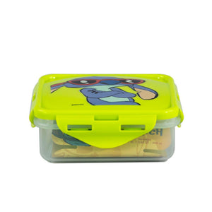 Combo Hermético Stitch + Cubiertos Infantiles Bamboo (2 Piezas)