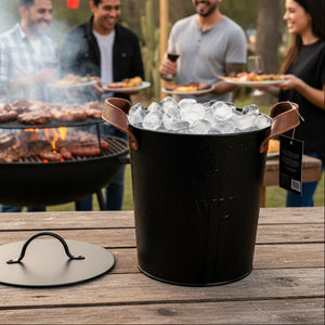 Combo 1 Set de 4 Copas Garza 570 ml + 1 Hielera Metálica Wayu