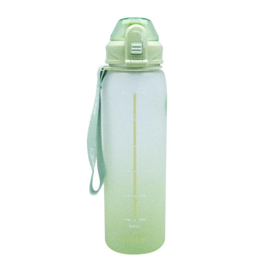 Botella Medidas Rubber 1 L Keep Pistacho