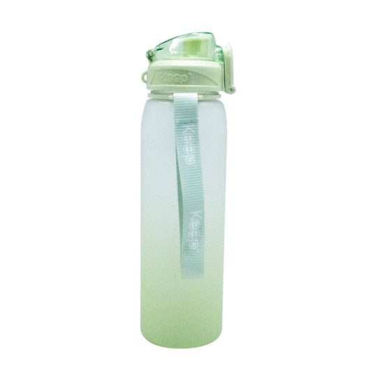 Botella Medidas Rubber 1 L Keep Pistacho