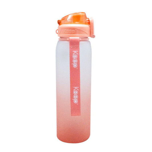 Botella Medidas Rubber 1 L Keep Coral