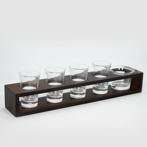 Set Vasos Shot Con Bandeja Wayu