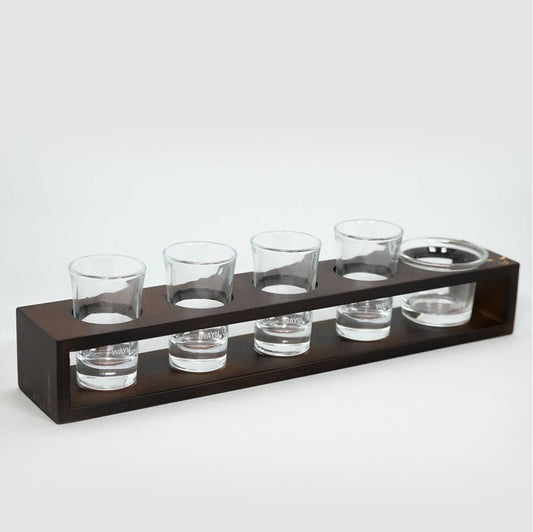 Set Vasos Shot Con Bandeja Wayu