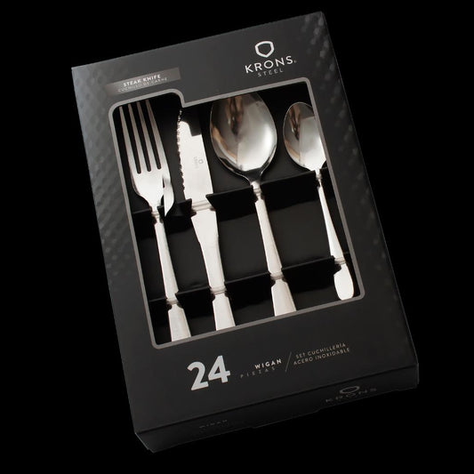 Set Cubiertos 24 Piezas Wigan Carne Krons