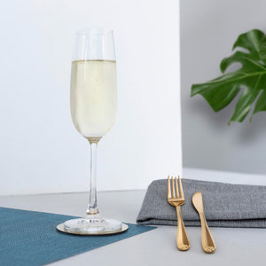 Set de 4 Copas de Champagn Cristal 210ml