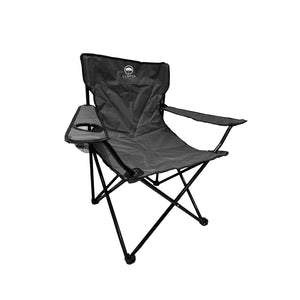 Combo Quitasol Rojo + 2 Sillas Camping Outdoor Plegables color Azul y Negro Llaima