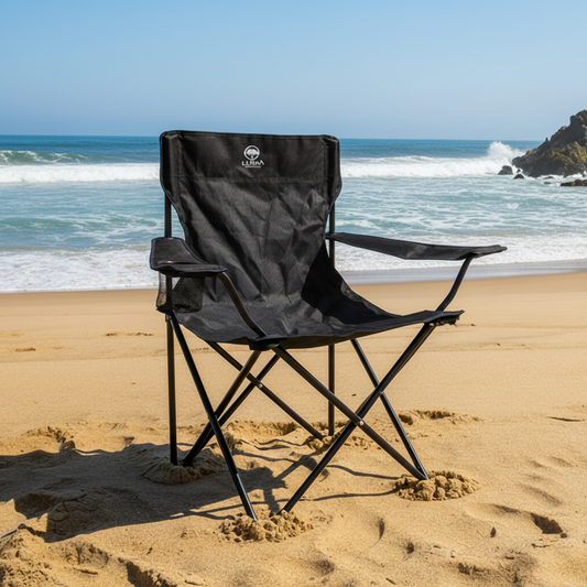 Silla Camping Outdoor Plegable Llaima Negra