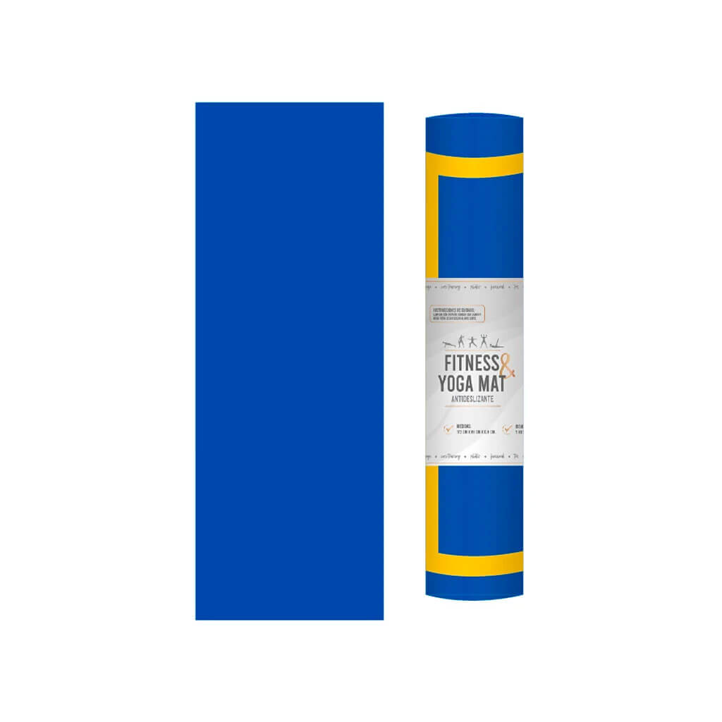 Mat De Yoga Azul
