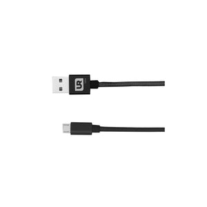 Combo Fabric Micro USB Cable 1m Black + Powerbank 20000 MAH Energizer