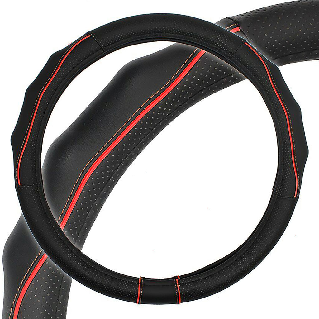 Funda Volante Negro/Rojo