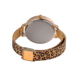 Reloj Dorado Animal Print / Black (2 correas)