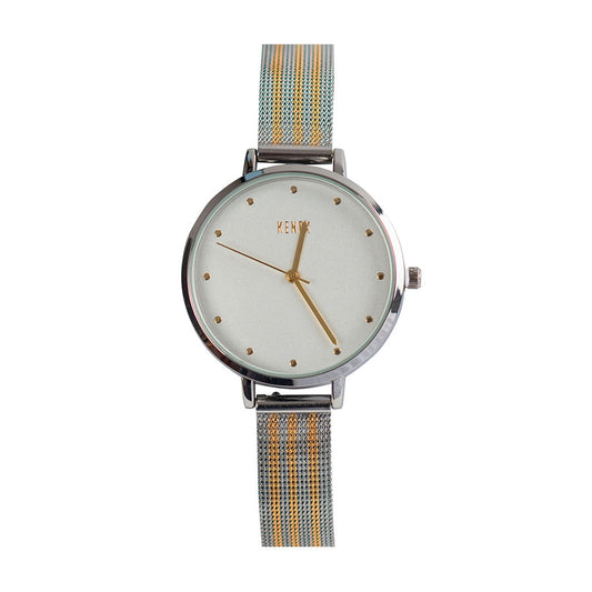 Reloj Mesh 2 Plateado / Negro (2 correas)
