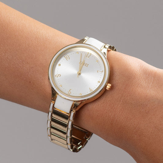 Reloj Metal Blanco