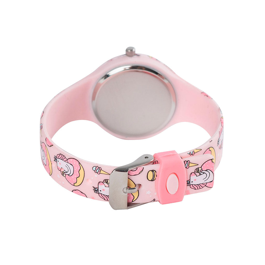 Reloj niños unicornios rosados