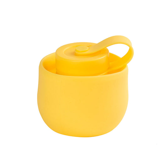 Botella Silicona Plegable Amarilla