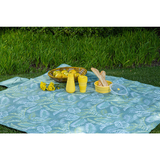 Botella Silicona Plegable Amarilla