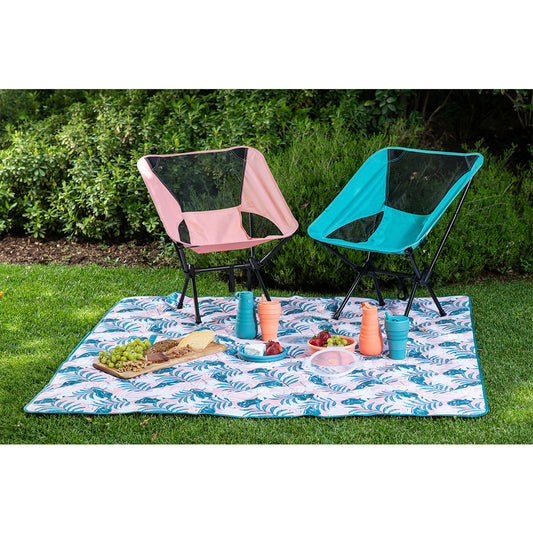 Botella Silicona Plegable Azul