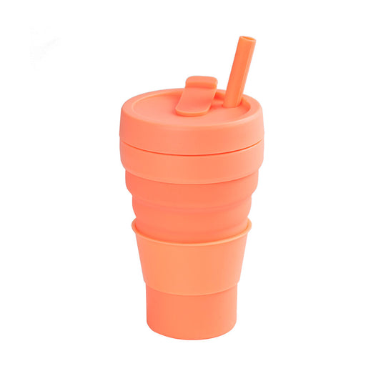 Mug Gout Silicona Plegable Coral
