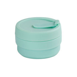 Mug silicona plegable aqua