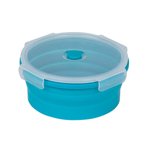 Bowl silicona plegable  azul