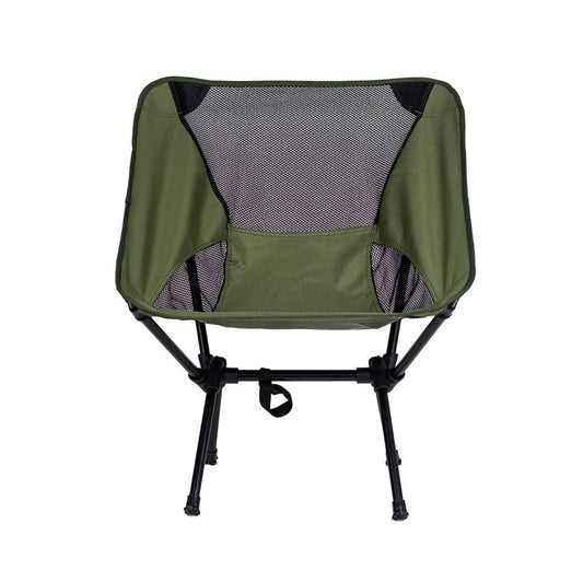 Silla camping plegable verde