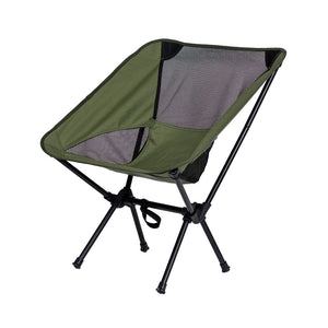 Silla camping plegable verde