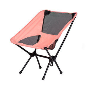 Silla camping plegable coral