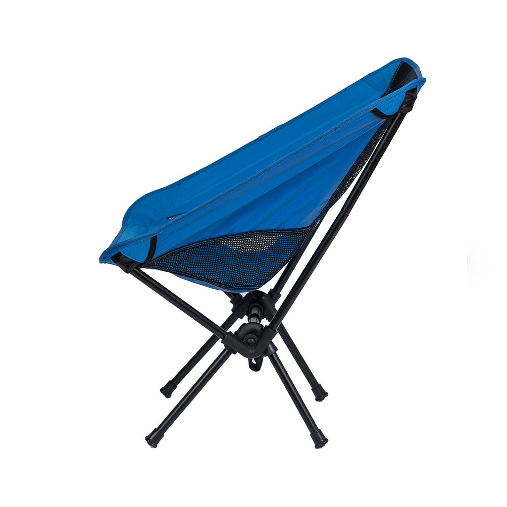 Silla camping plegable azul