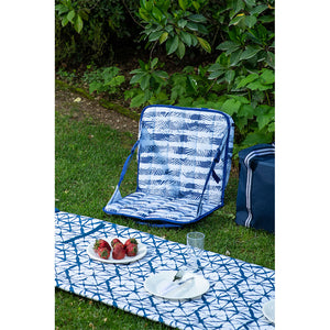 Silla cooler palmeras azules